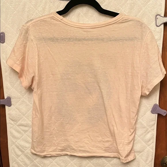 Re/Done Pink Classic Pizza Tee - Picture 4 of 7